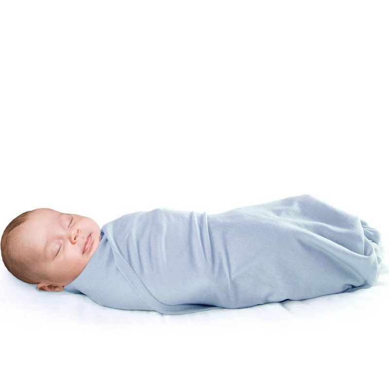 Woolino Merino Wool Swaddle Blanket - Blue