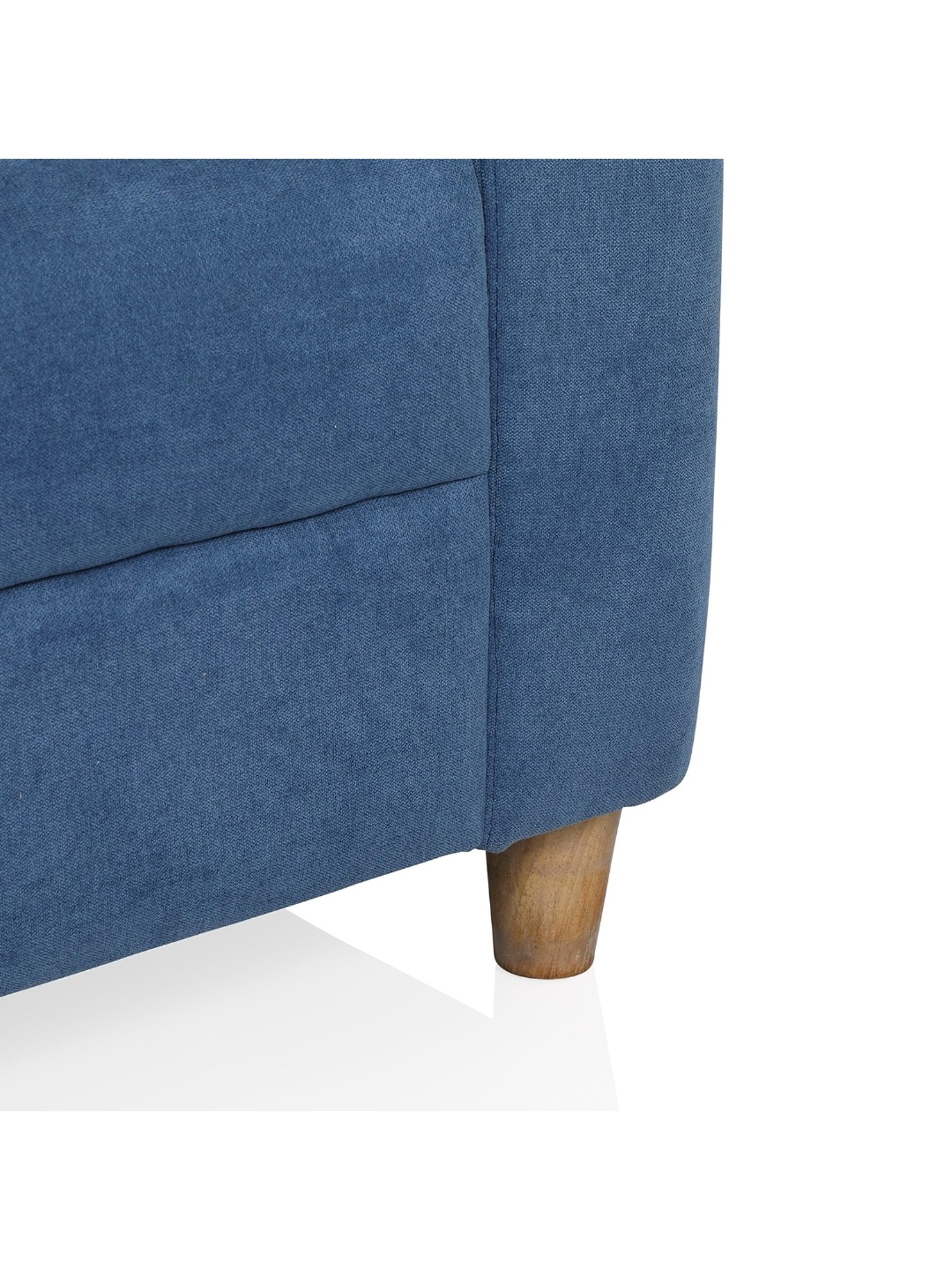 Durian Berry Black Premium Leatherette 2 Seater Sofa