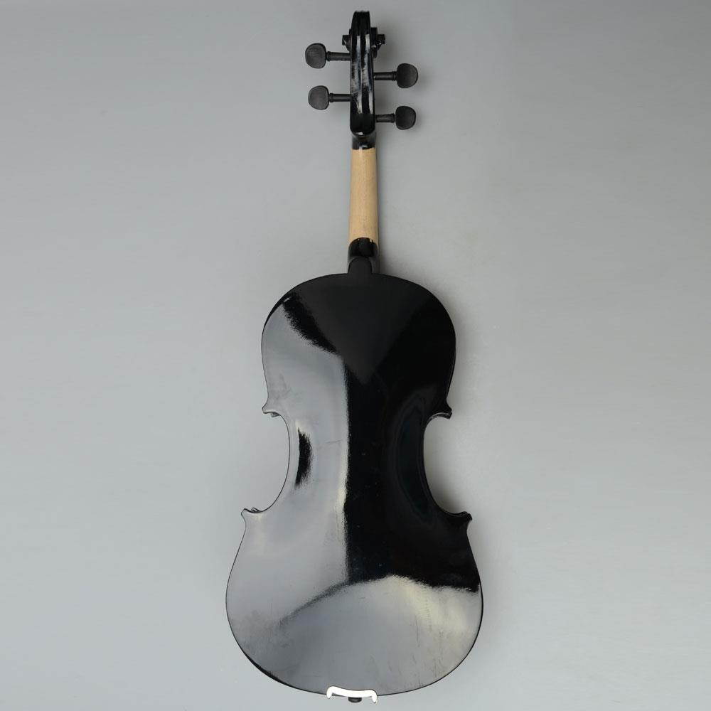 New Black 16''Student School Concert Basswood Acoustic Viola w/ Case Bow Rosin