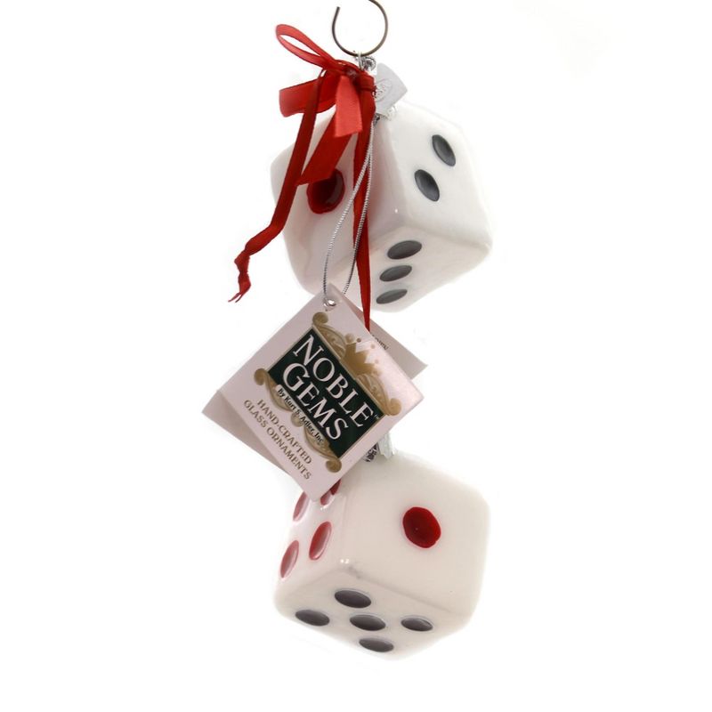 Noble Gems 2.0" Dice Ornament Roll Gambler Game  -  Tree Ornaments