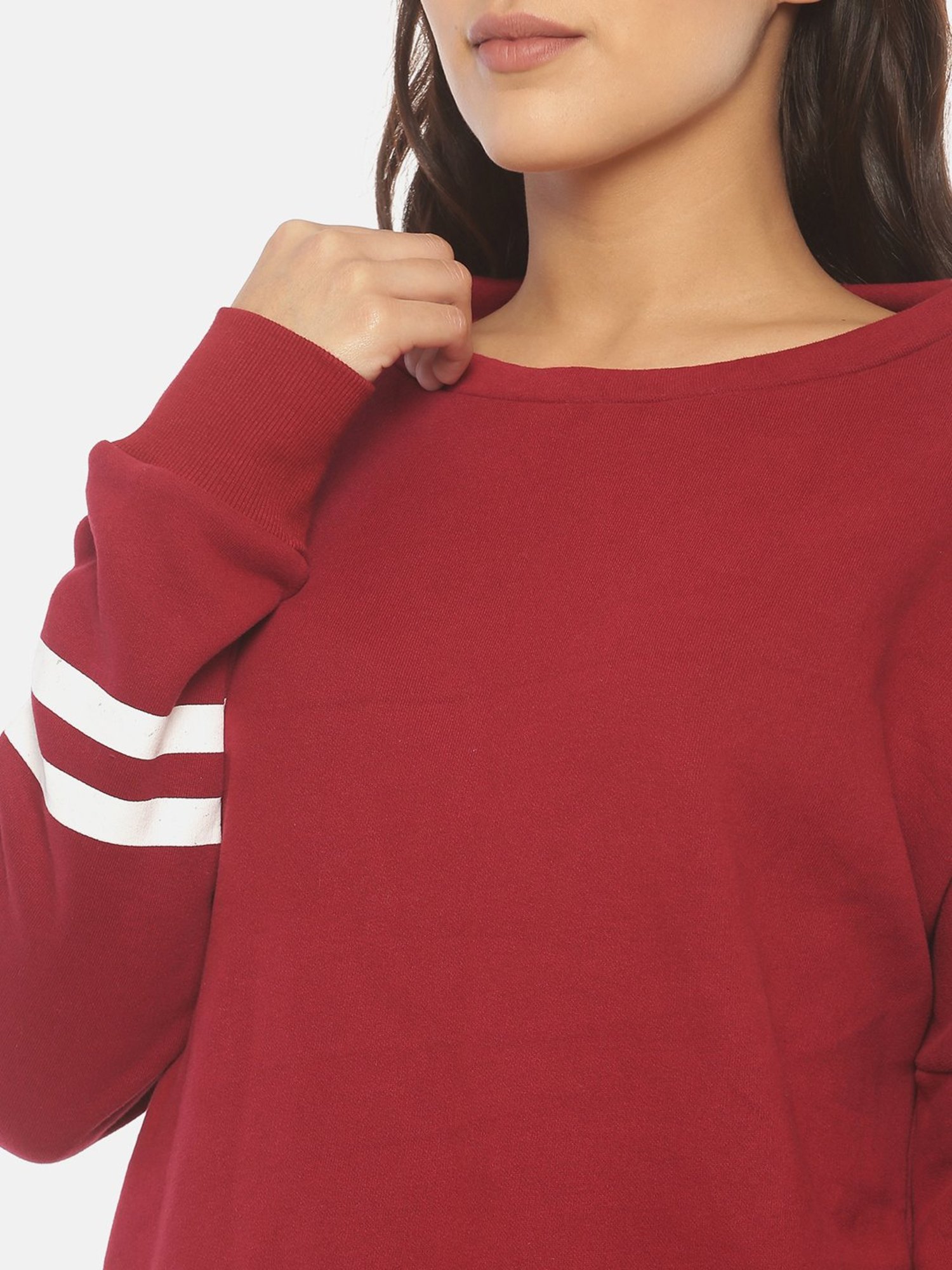 ISU Maroon Regular Fit Sweatshirt
