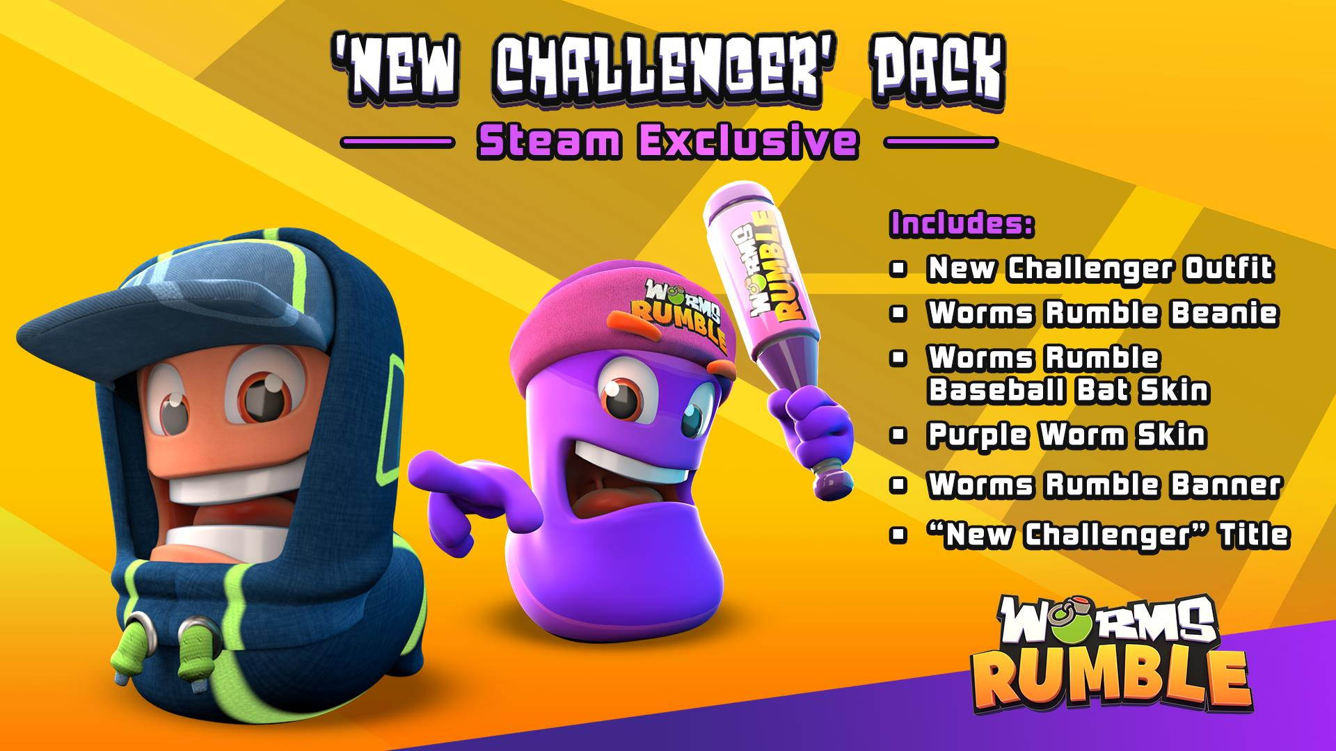 Worms Rumble - New Challenger Pack  [Online Game Code]