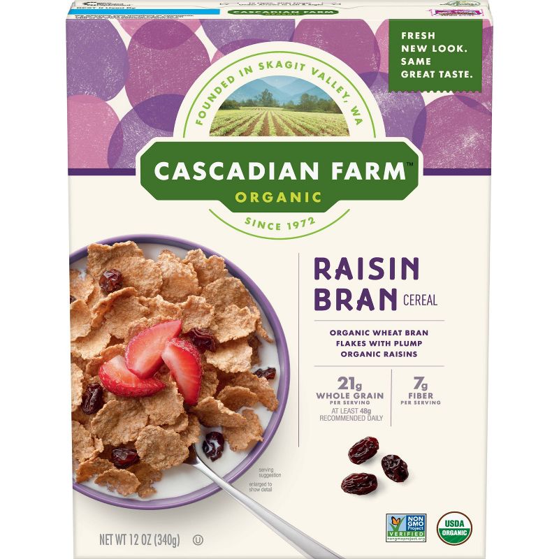 Cascadian Farm Raisin Bran Breakfast Cereal - 12oz