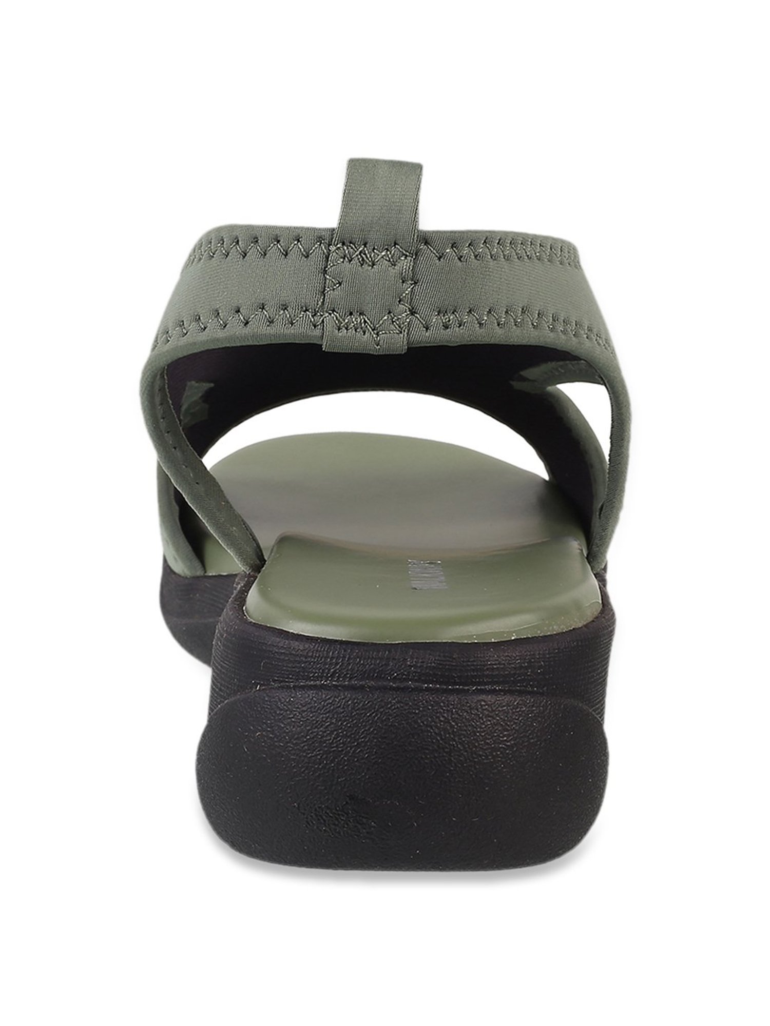 Walkway Women's Green Back Strap Wedges