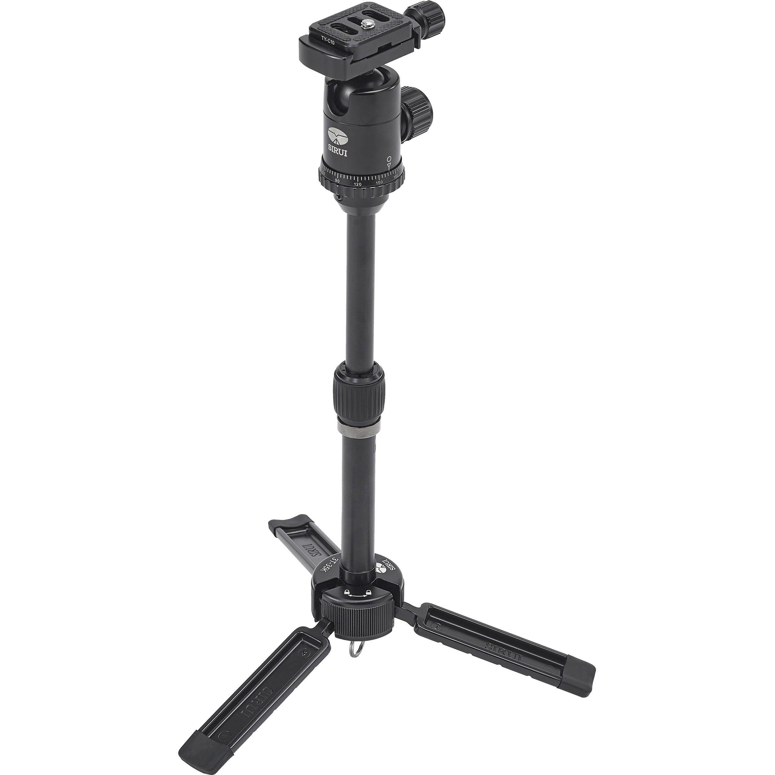 Sirui 3T-35 Mini Allrounder Hand Stand Tripod w/ C-10 Ball Head, 8.8 lb Capacity