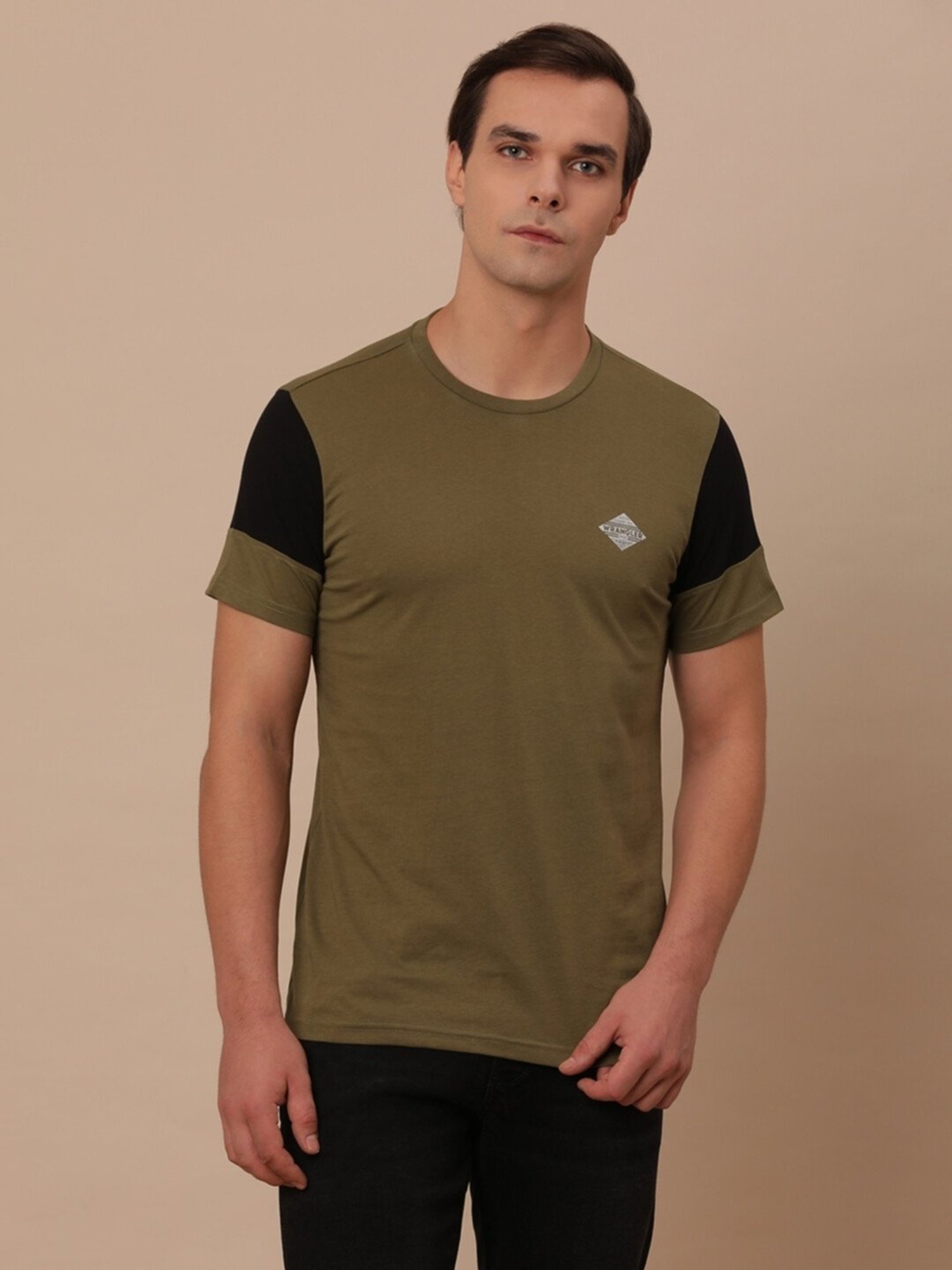 Wrangler Winter Moss Cotton Regular Fit T-Shirt