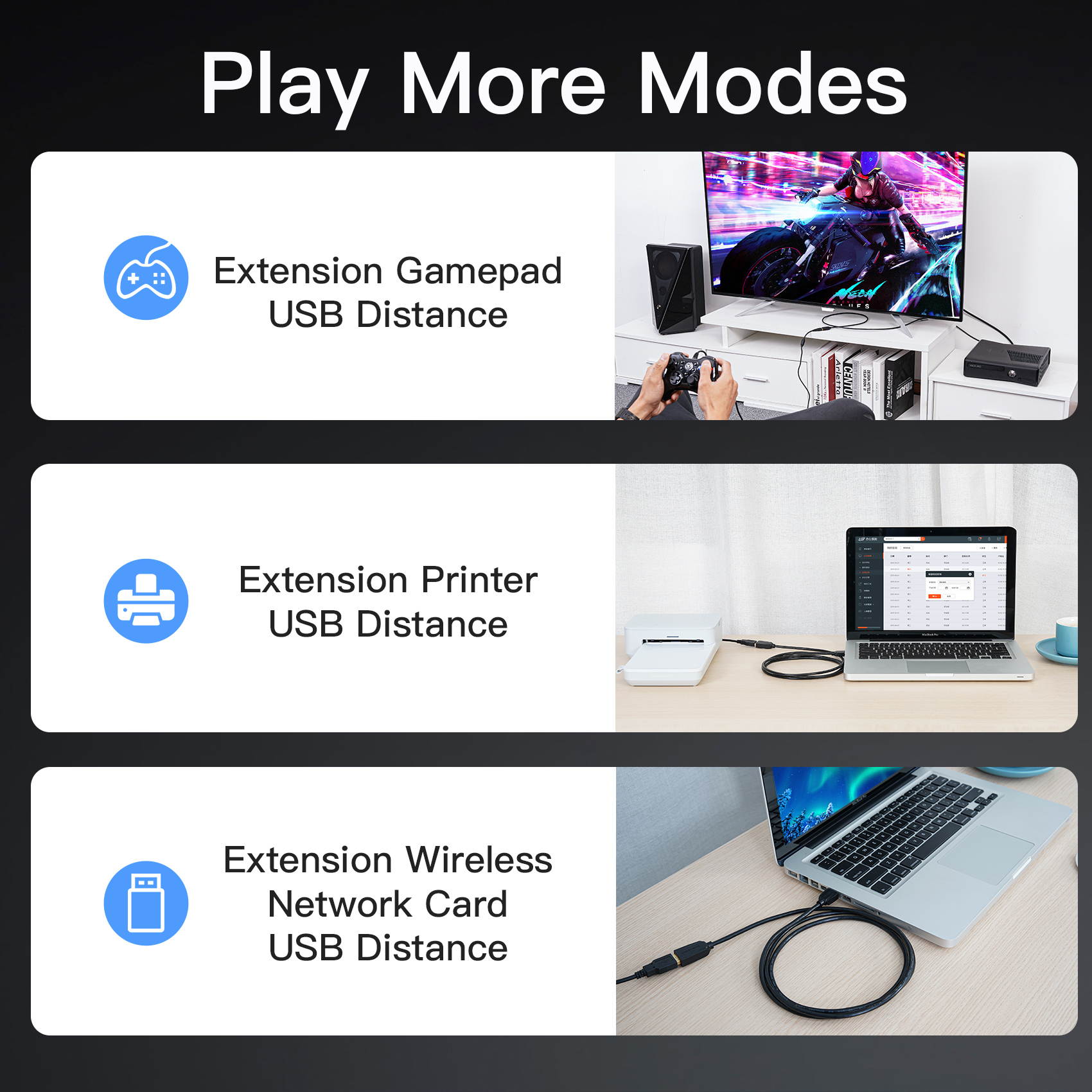 Vention USB Extension Cable USB 3.0 Data Cable