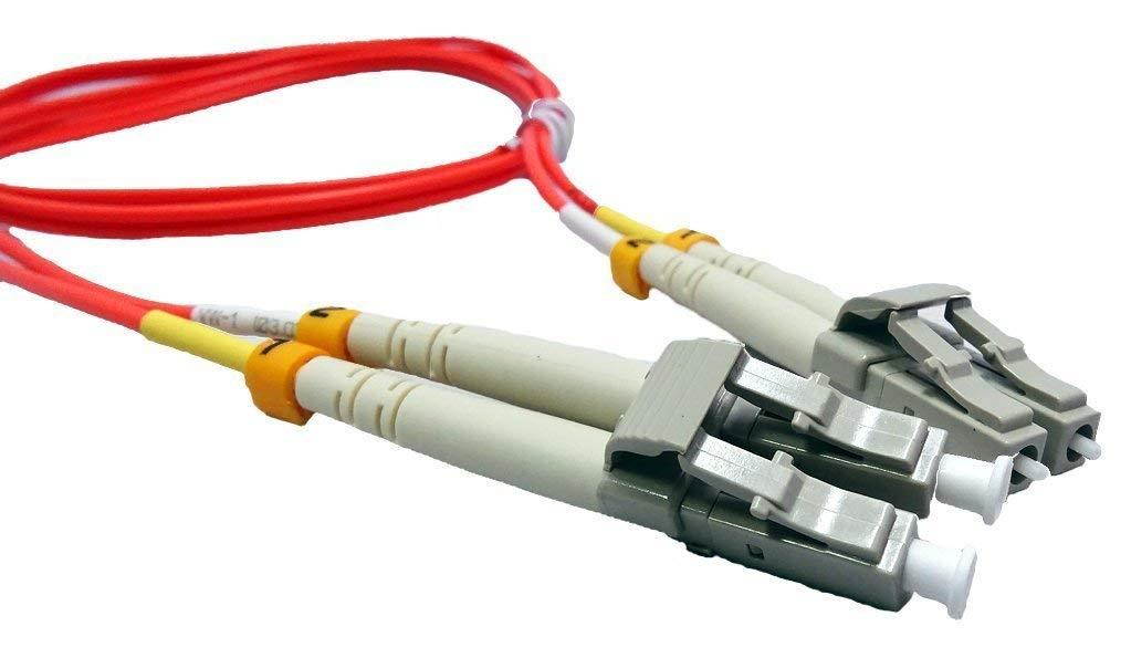 3 Meter Multimode Duplex Fiber Optic Cable (50/125) - LC to LC - Orange