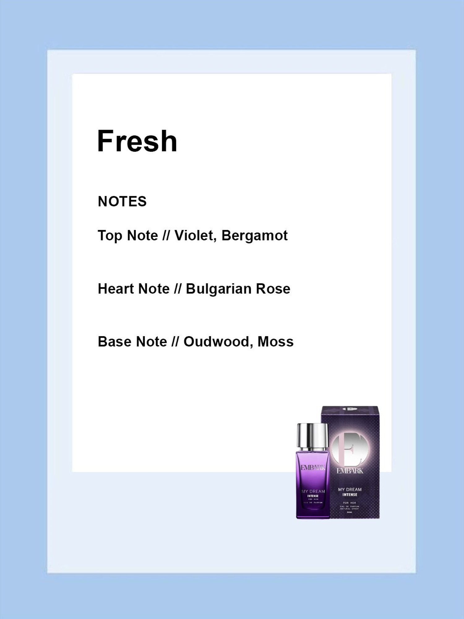 Embark My Dream Intense Eau de Parfum for Her - 30 ml