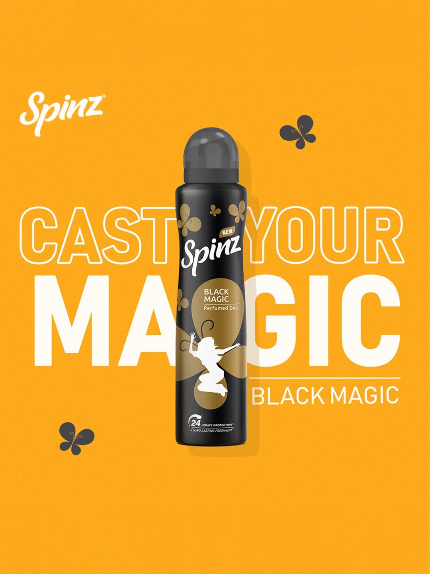 Spinz Black Magic Perfumed Deo for Women - 200 ml