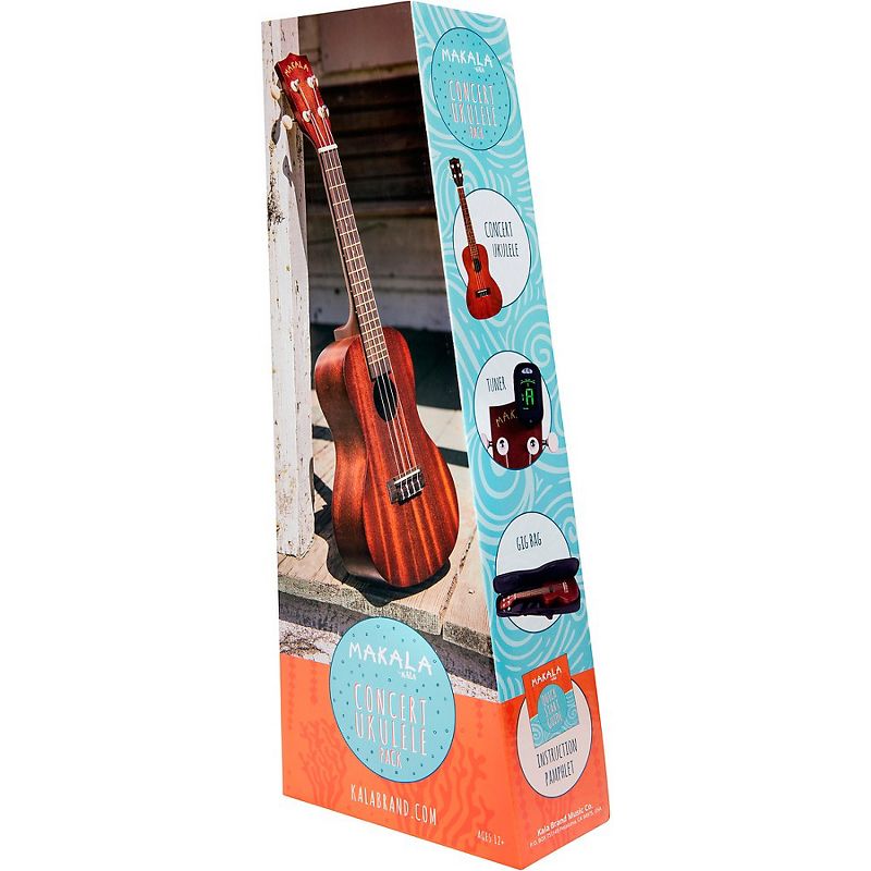 Kala Makala Concert Ukulele Pack Satin Natural
