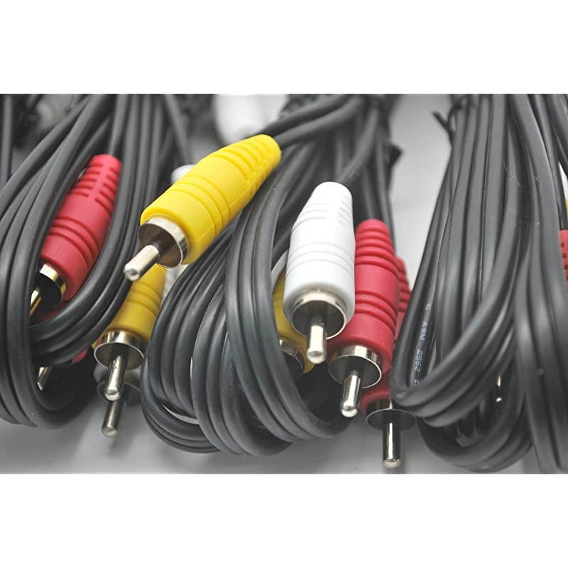 Video CableComposite Cord 100 ft RCA to RCA MMx3AV Cable for TVDVDVCD etd