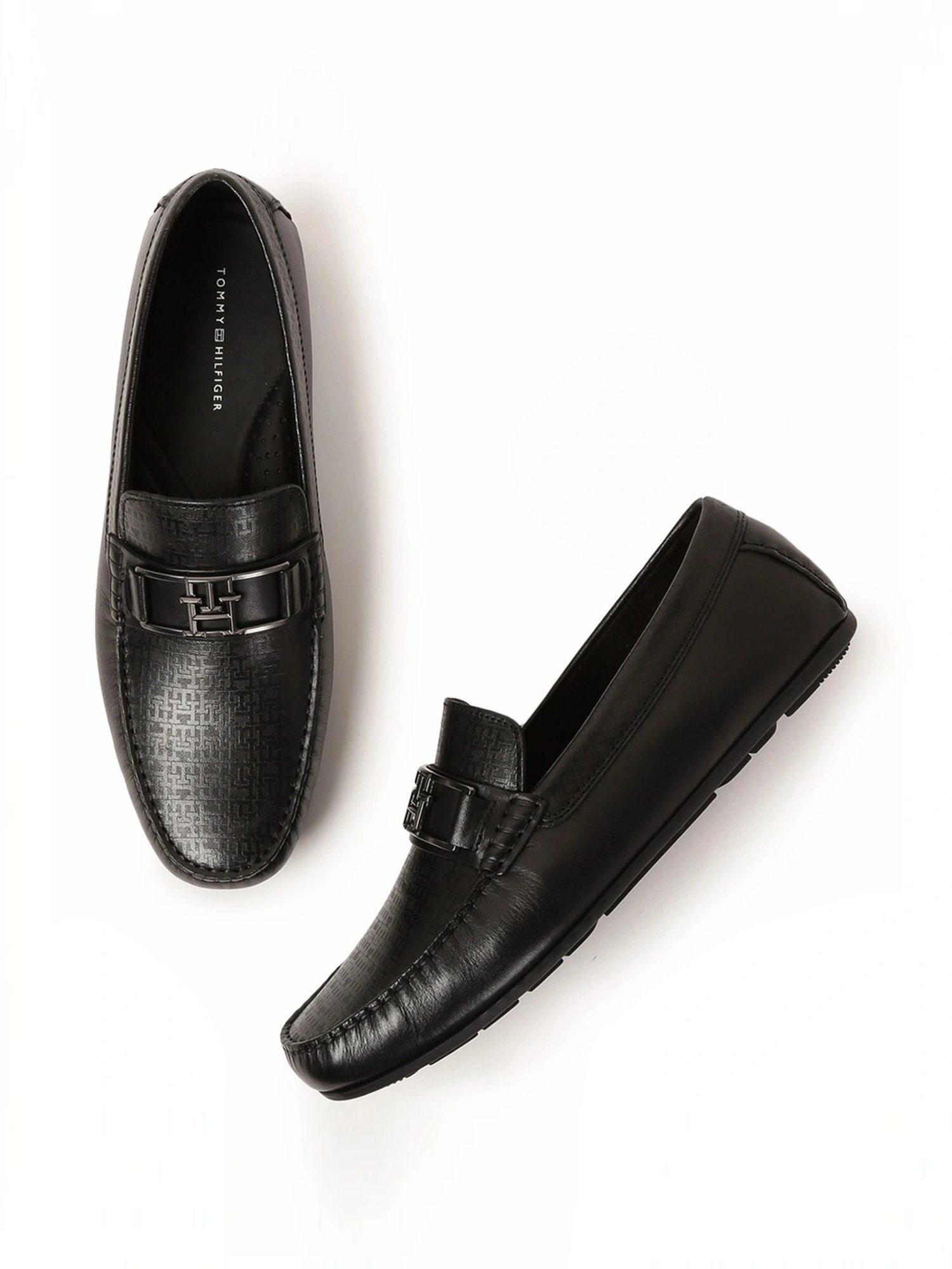 Tommy Hilfiger Men's Black Casual Loafers