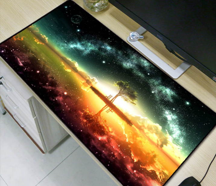 Island Scenery 600x300 900x400 Large Gaming Mousepad Black Mouse Pad Lock Edge Laptop Pc Game Gamer Computer Accessory