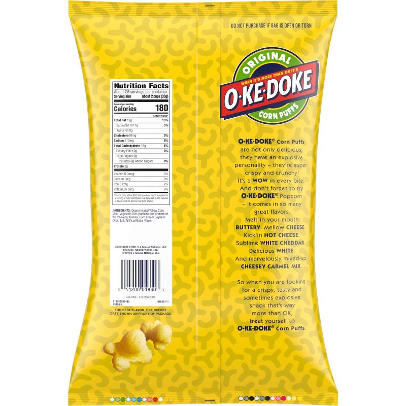 O-Ke-Doke Corn Puffs - 8oz