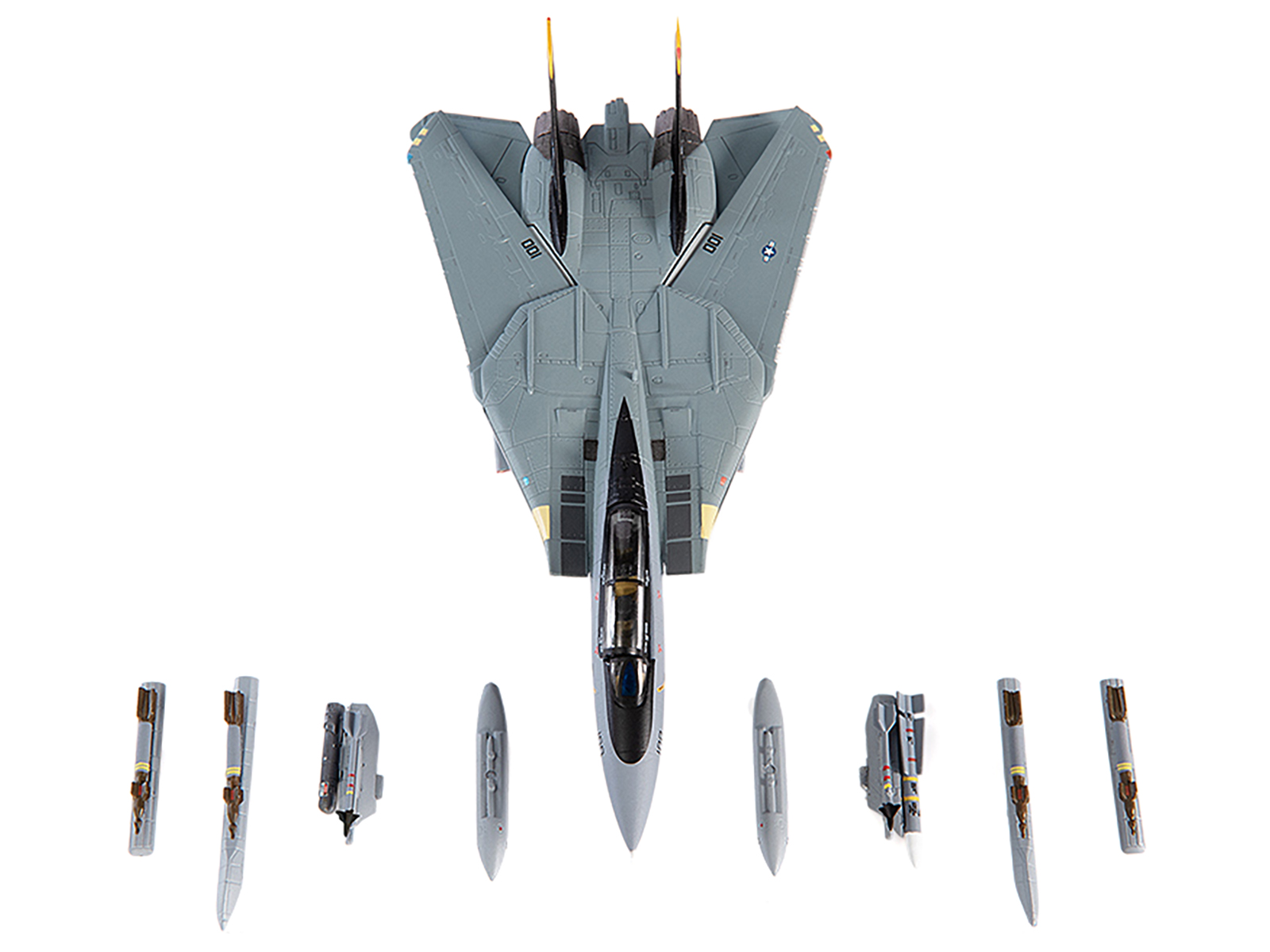 Grumman F-14B Tomcat Fighter Aircraft "VF-103 Jolly Rogers USS George Washington" (2000) United States Navy "Air Power Series" 1/72 Diecast Model by Hobby Master