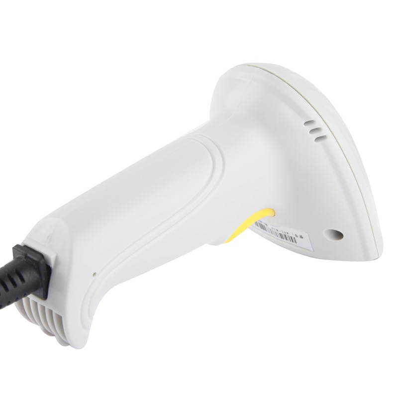 USB Laser Handheld Barcode Scanner, Light Grey