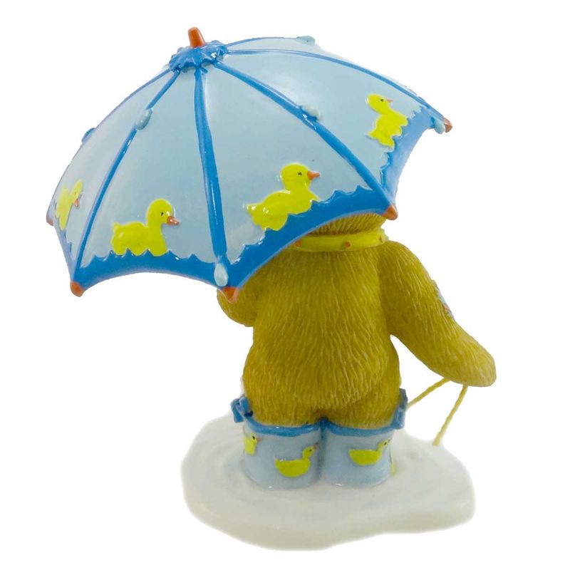 Cherished Teddies Debra Teddy Bear Duck Rain Umbrella  -  Decorative Figurines