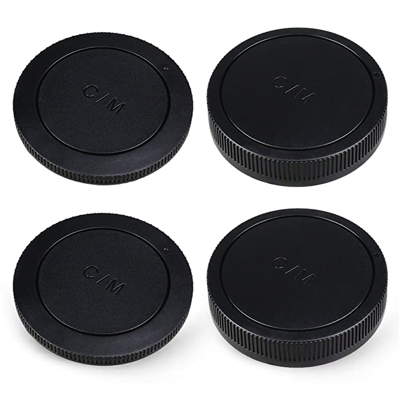 2 Pack  Body Cap and Rear Lens Cap Cover Kit for Sony Alpha AMount DSLR Cameras and Sony Alpha AMount Lenses