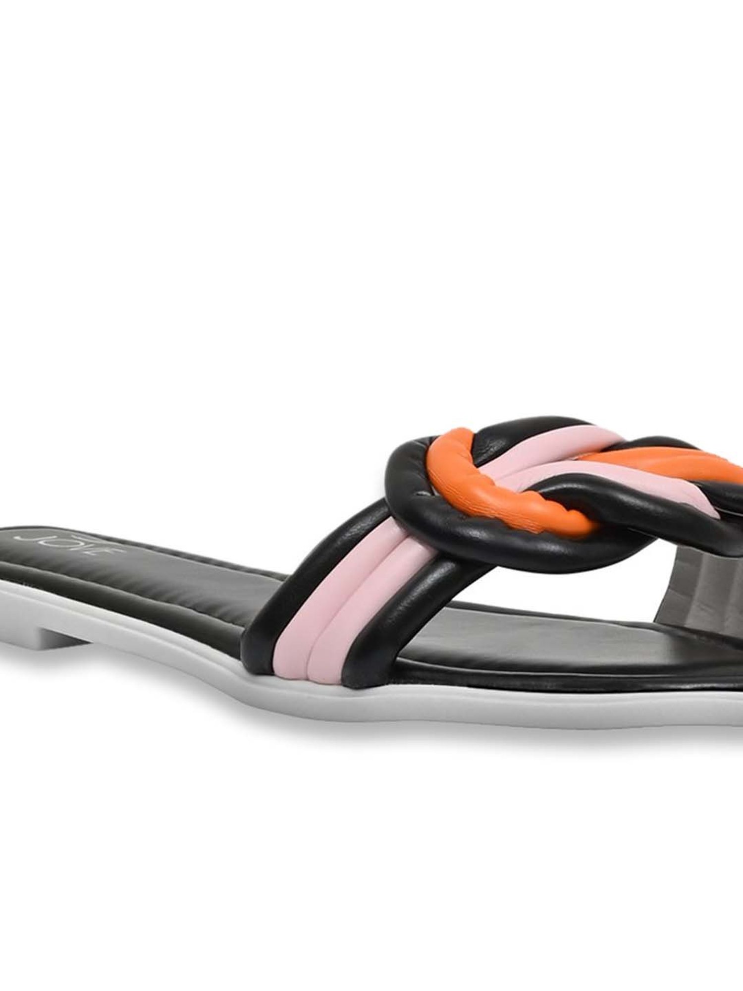 Jove Women's Black Casual Sandals