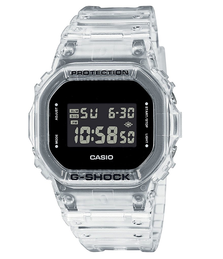 G-Shock Clear Skelton Digital Shock Resistant Watch