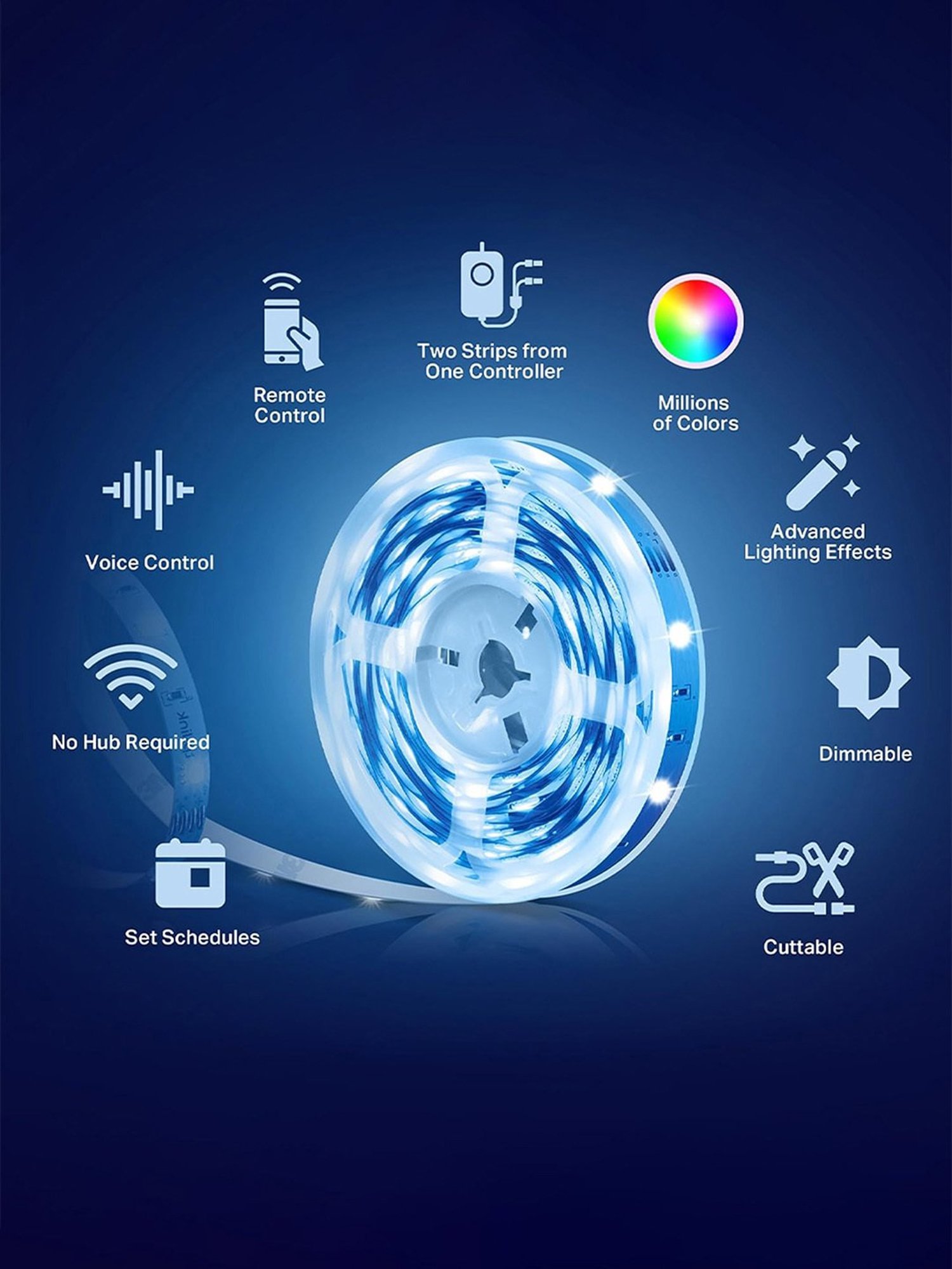 TP-Link L900-10 Smart LED Light Strip with Wi-Fi App Control RGB Multicolour LED Strip (Multicolour)