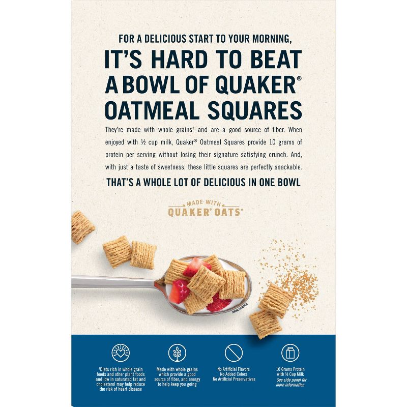 Oatmeal Squares Brown Sugar Large Box - 21oz - Quaker