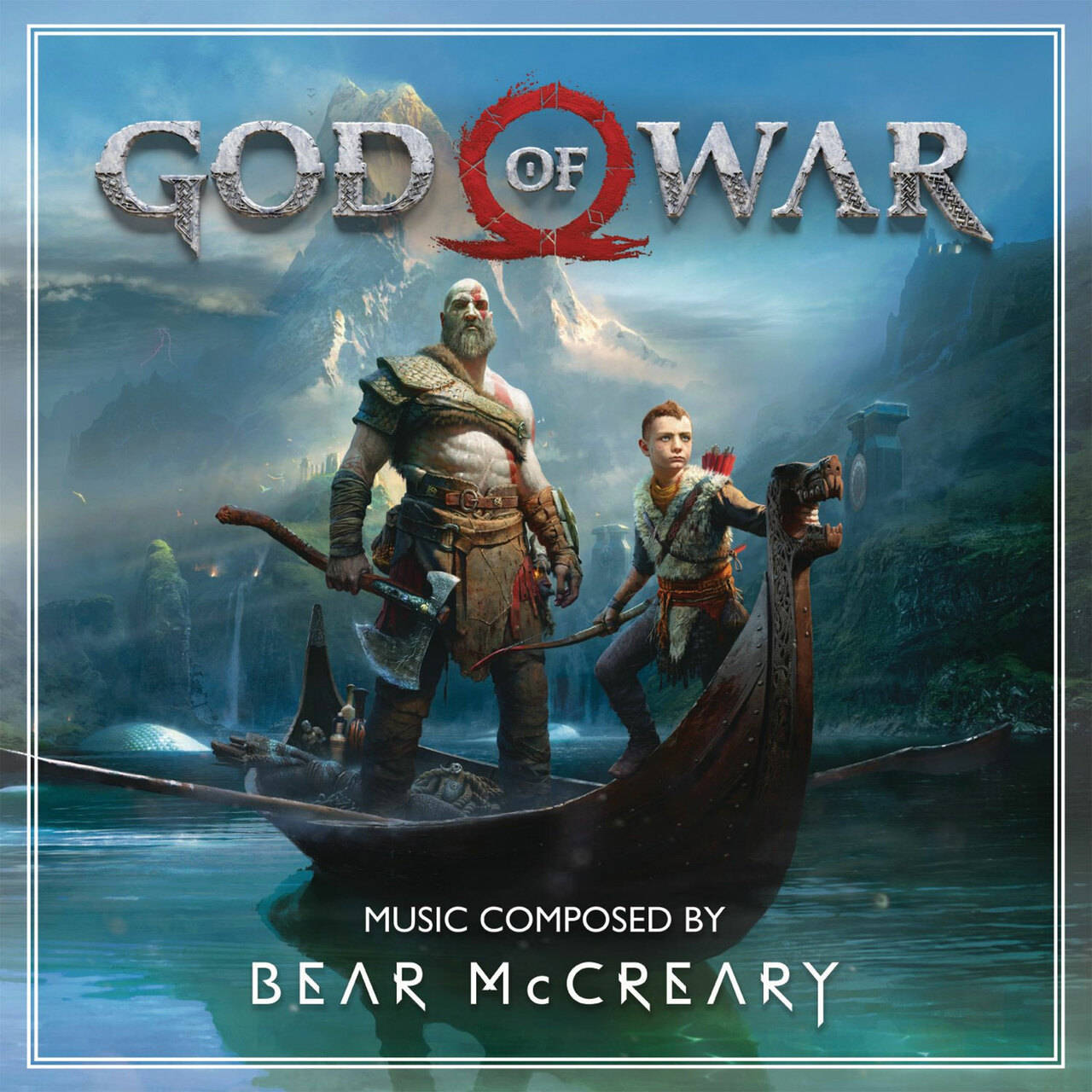 Bear McCreary God Of War Soundtrack Numbered Limited Edition 180g 2LP (Clear & Black Marbled Vinyl)