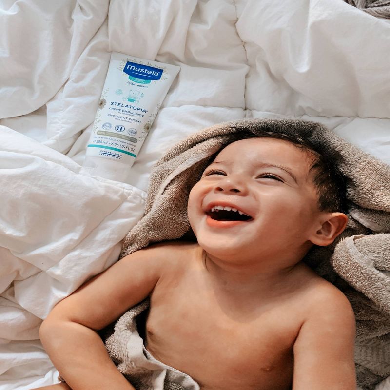 Mustela Stelatopia Emollient Fragrance Free Baby Cream for Eczema Prone Skin -  6.76 fl oz
