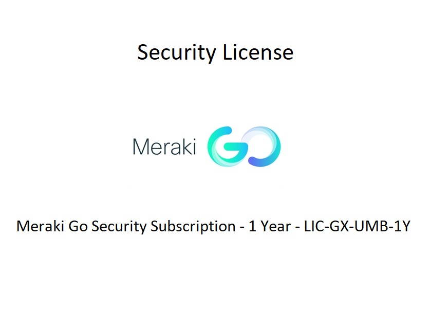 Meraki Go Security 1 Year Subscription - LIC-GX-UMB-1Y