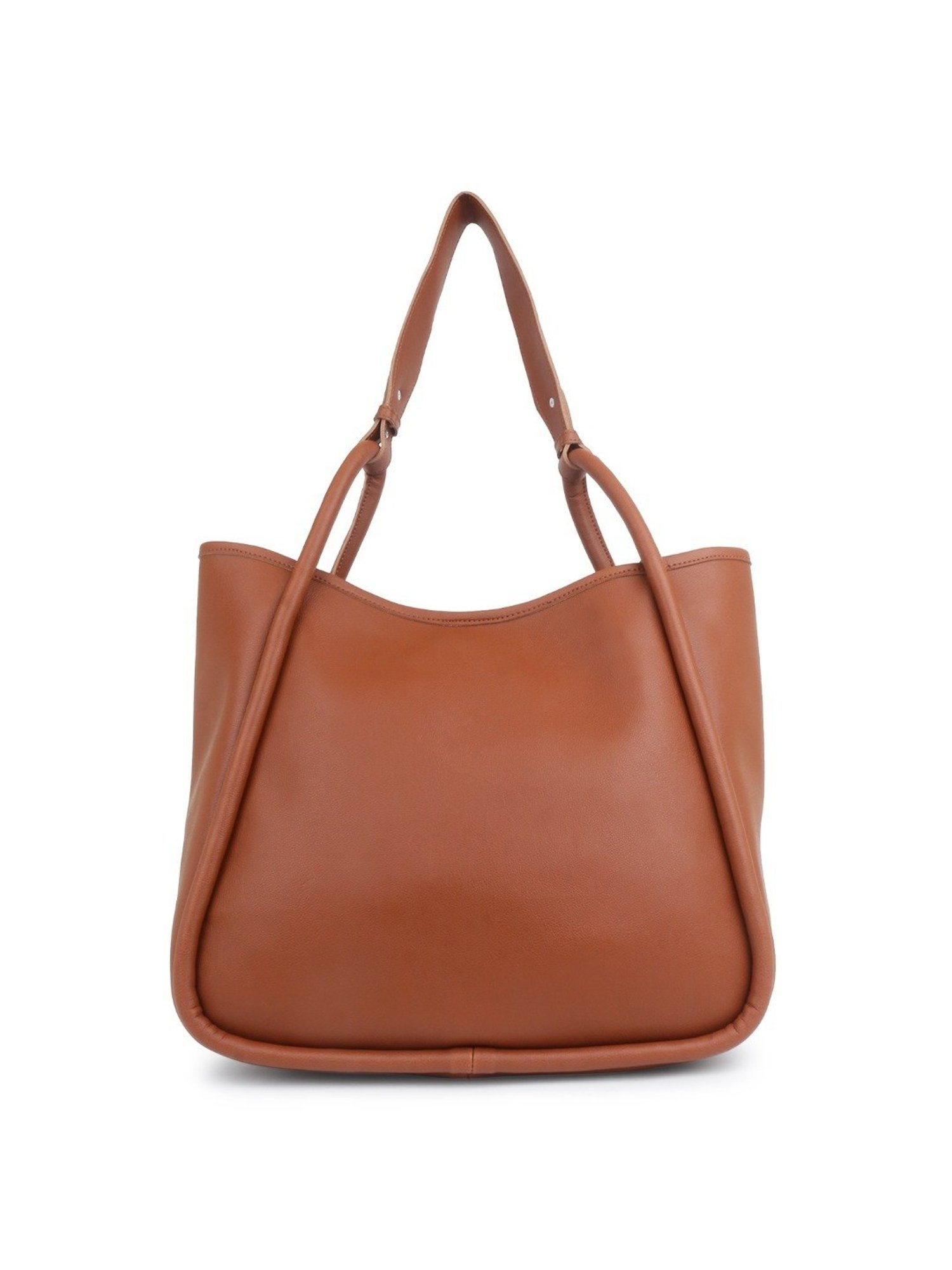 Yelloe Tan Large Shoulder Bag