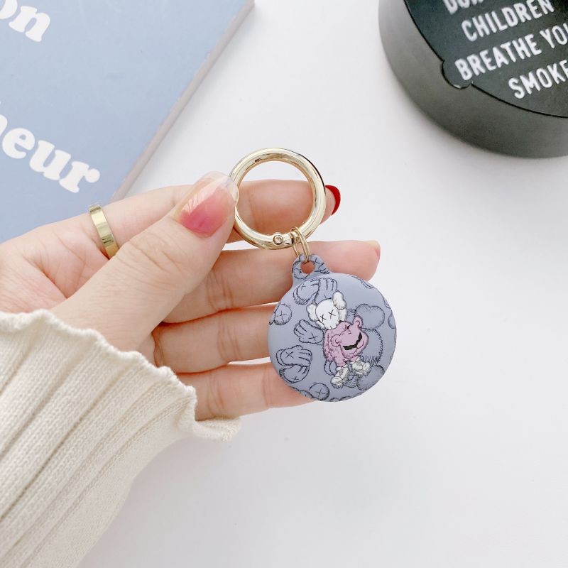 [7 PCS] Silicone Protective Case for AirTags, Tracker Lightweight Soft Protective Skin Cover Accessories with Key Chain Anti-Loss Design Compatible with Apple AirTags 2021