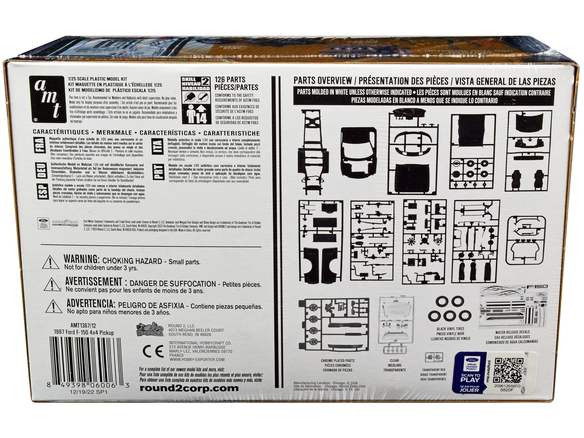 Skill 2 Model Kit 1978 Ford 4x4 Pickup Truck "Firestone Super Stones" 1/25 Scale Model by AMT