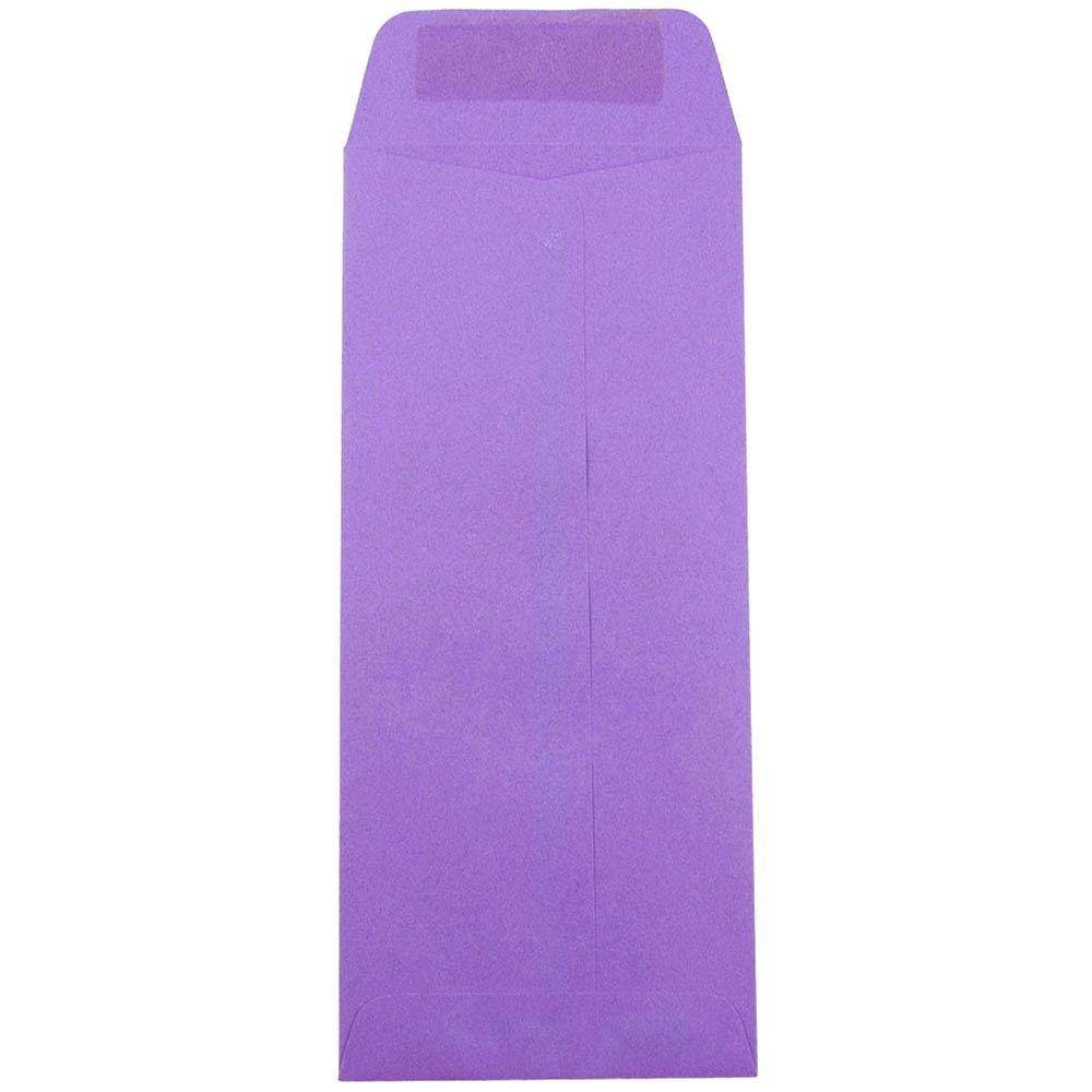JAM PAPER #10 Policy Business Colored Envelopes - 4 1/8 x 9 1/2 - Violet Purple Recycled - 50/Pack