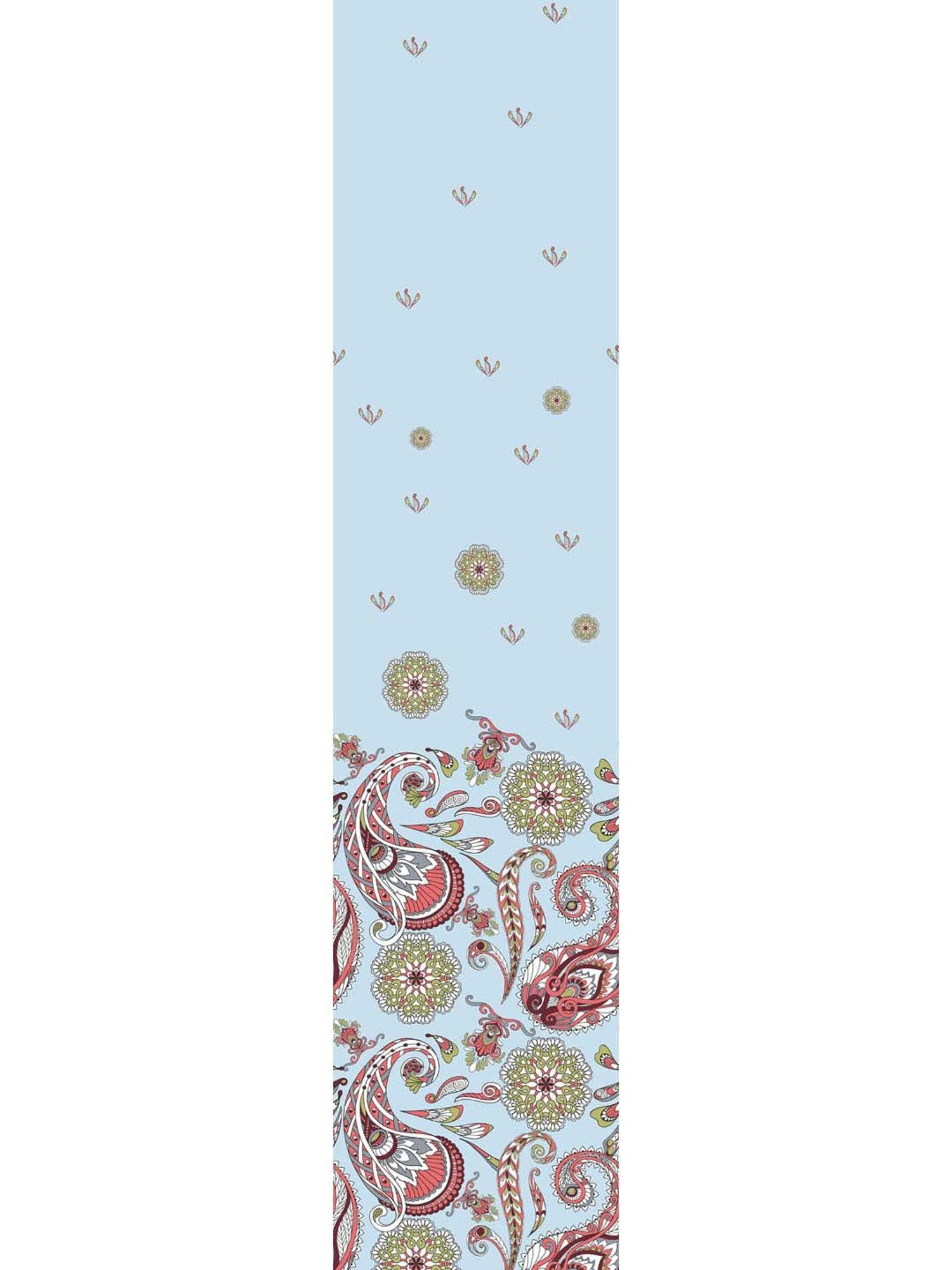 Spaces Delicate Blue Cotton 144 TC Bed Sheet Set