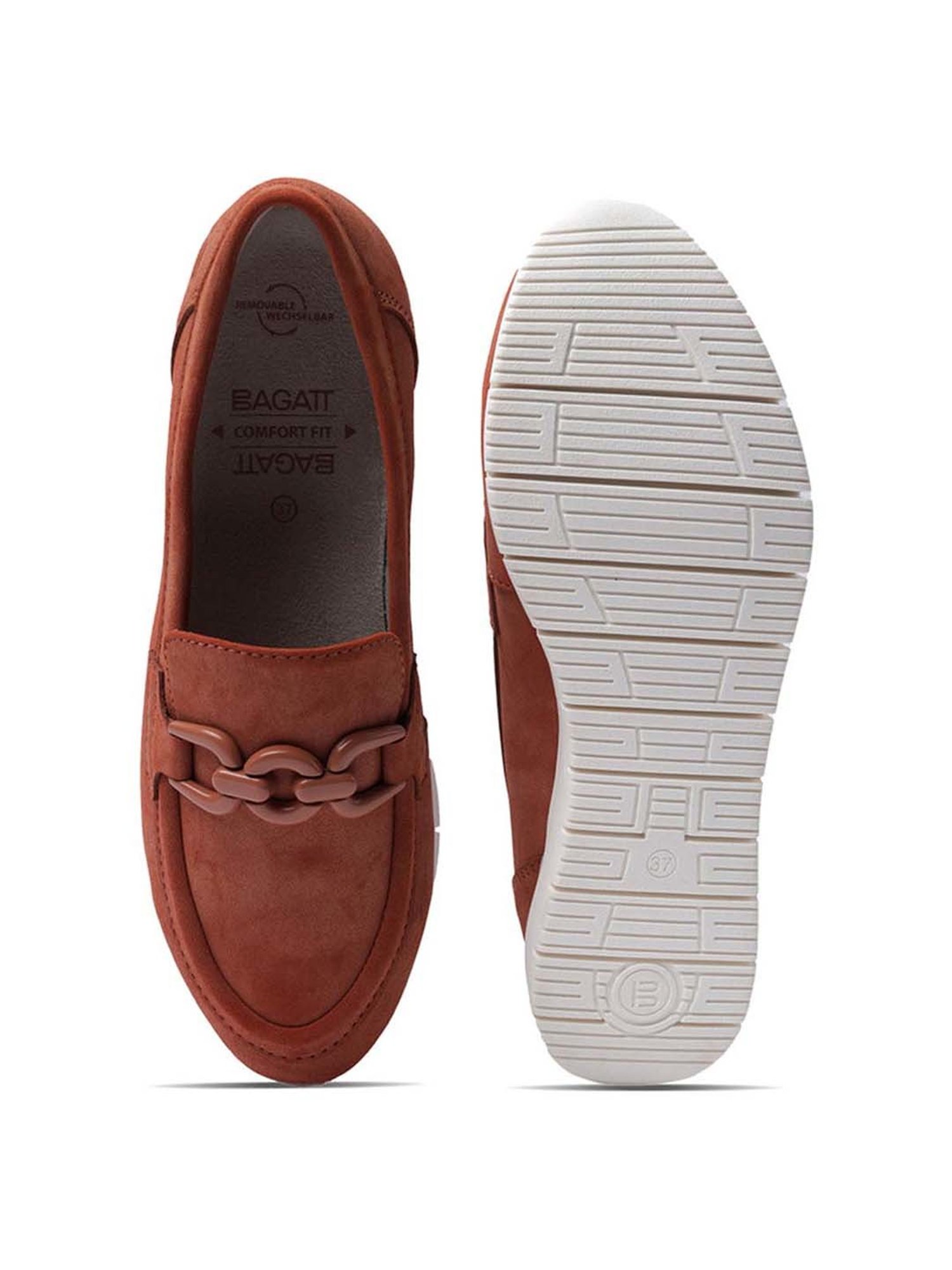 BAGATT Women's Ornella Orange Casual Loafers