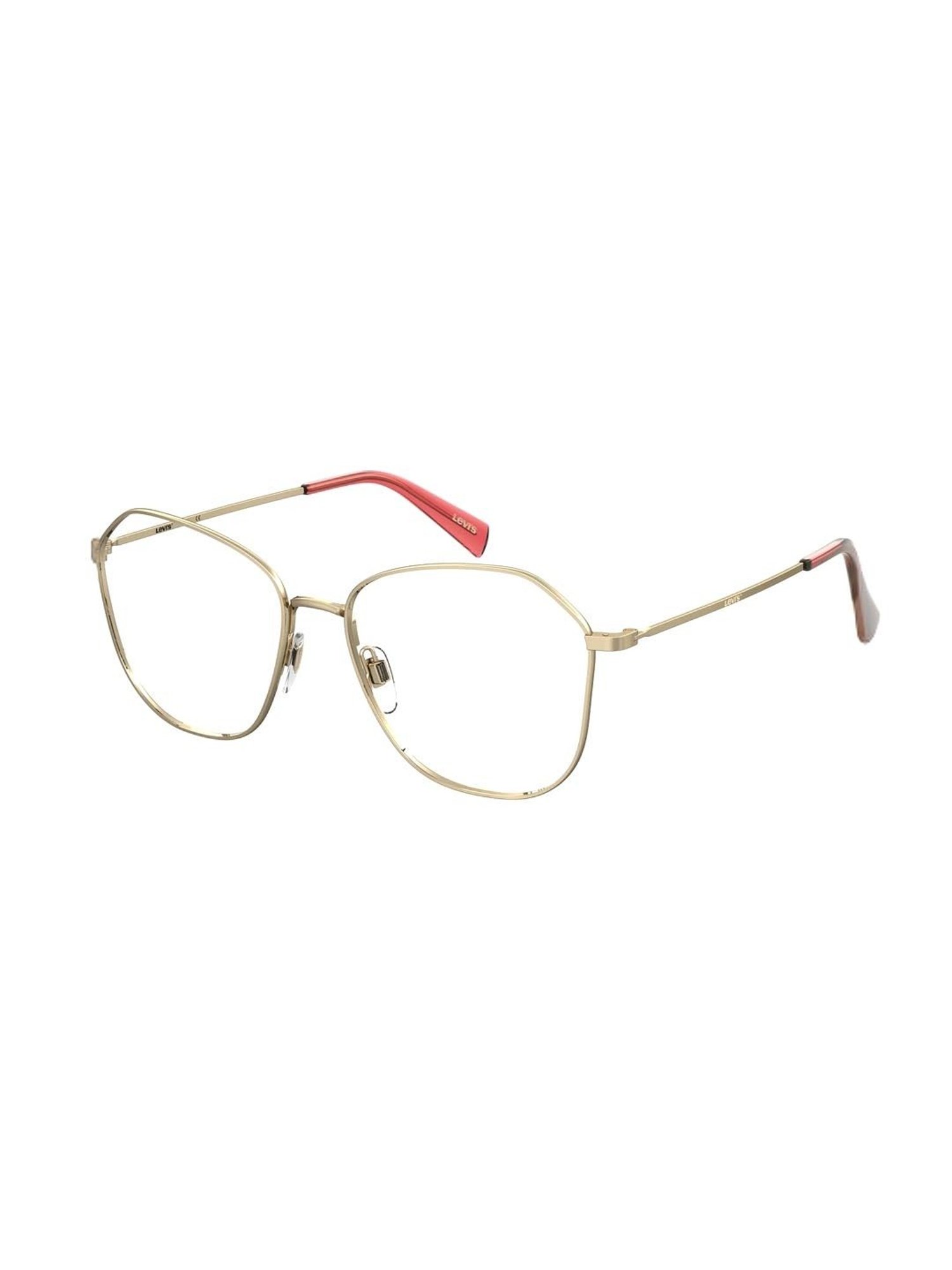 Levi's Gold Geometric Eye Frames for Women