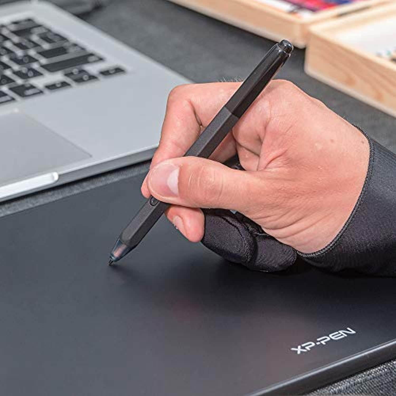 XP-PEN Deco 02 Digital Graphics Drawing Tablet Drawing Pen Tablet with Battery-Free Passive Stylus and 6 Shortcut Keys (8192 Levels Pressure) (Deco02)