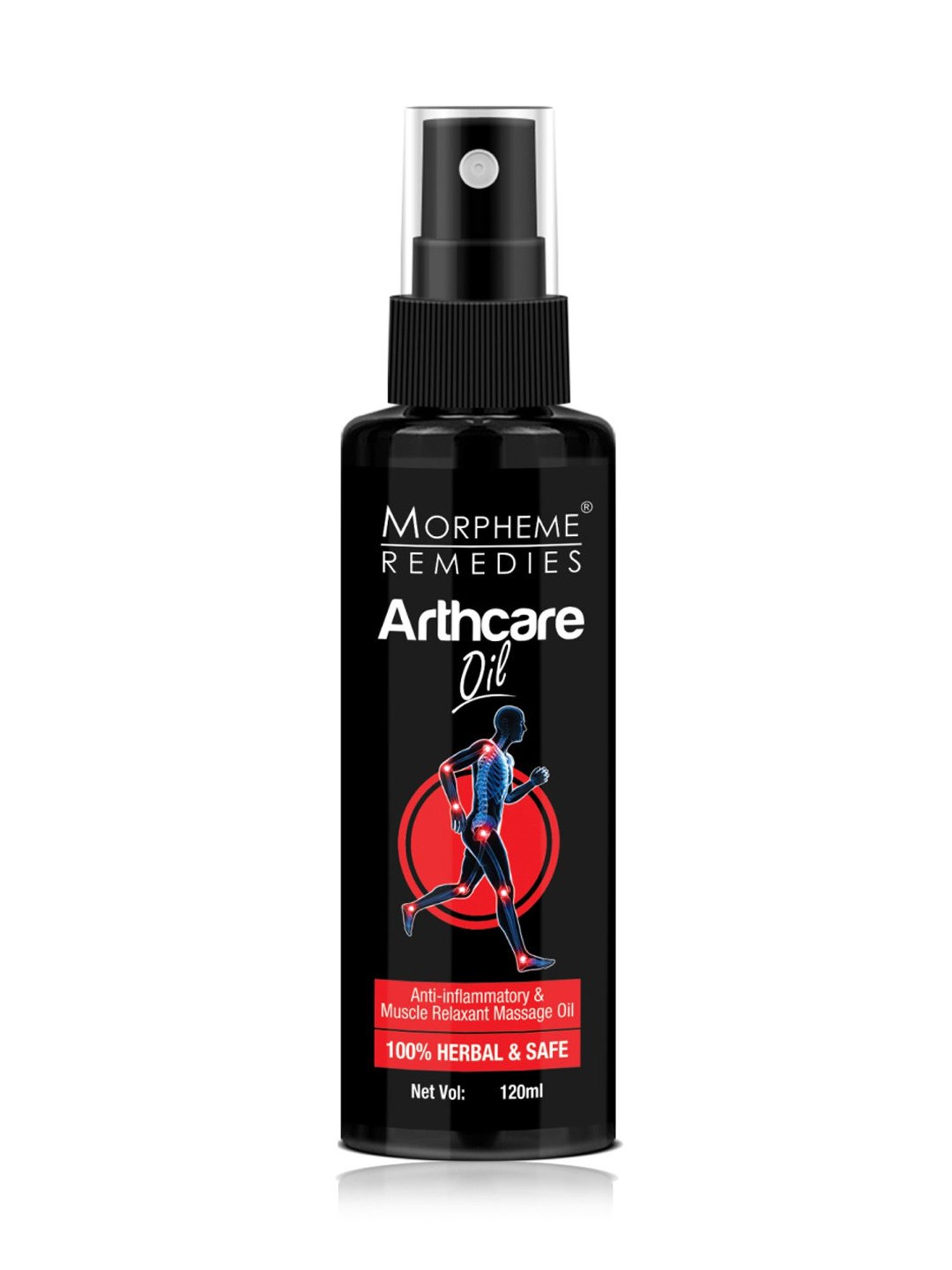 Morpheme Remedies Arthcare Pain Relief Oil for Body, Back, Legs, Knee - 120 ml