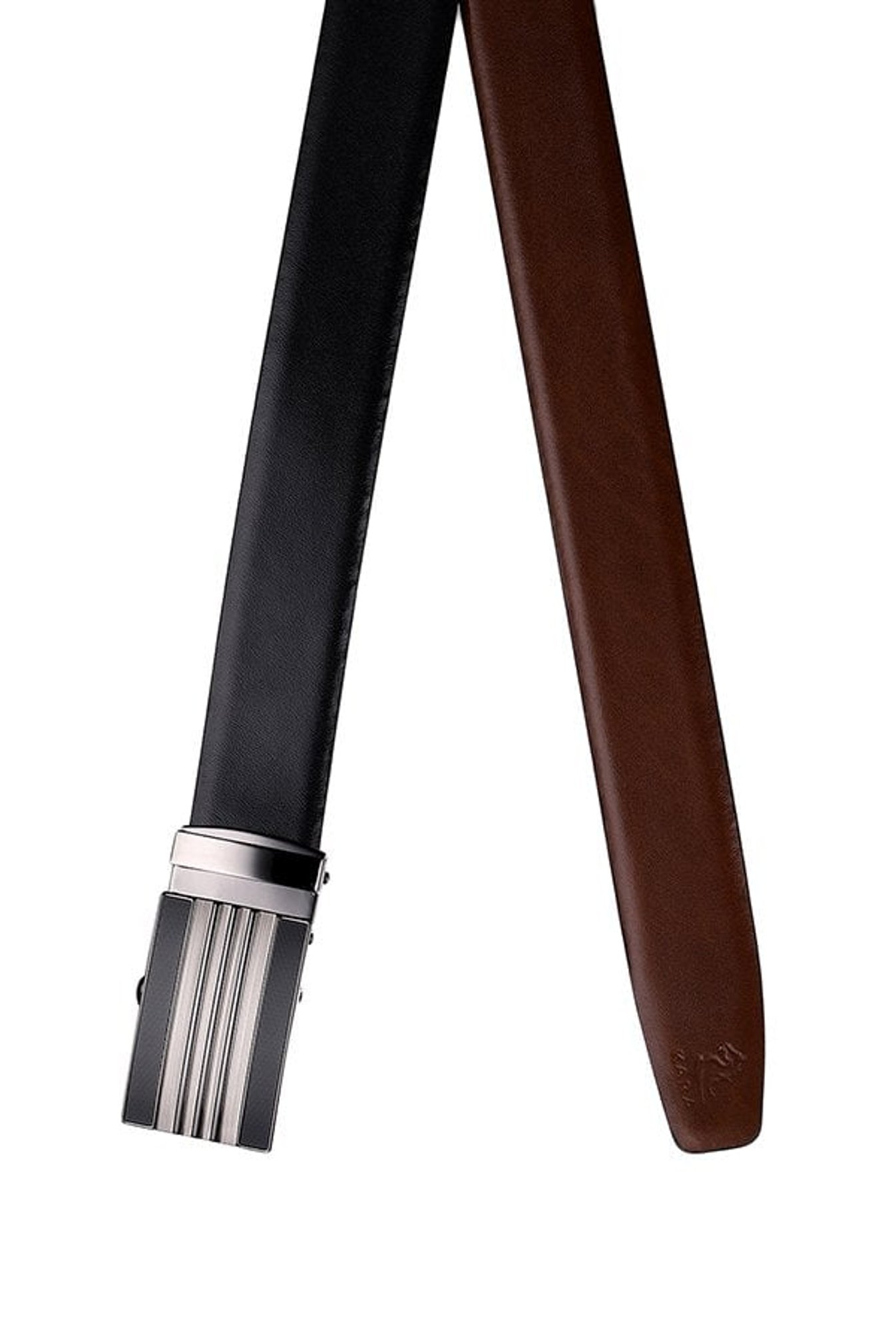 Kara Black & Brown Solid Leather Reversible Belt