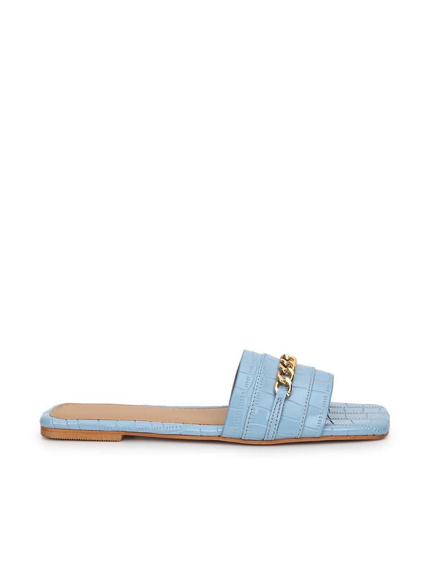 Truffle Collection Women's Blue Casual Sandals