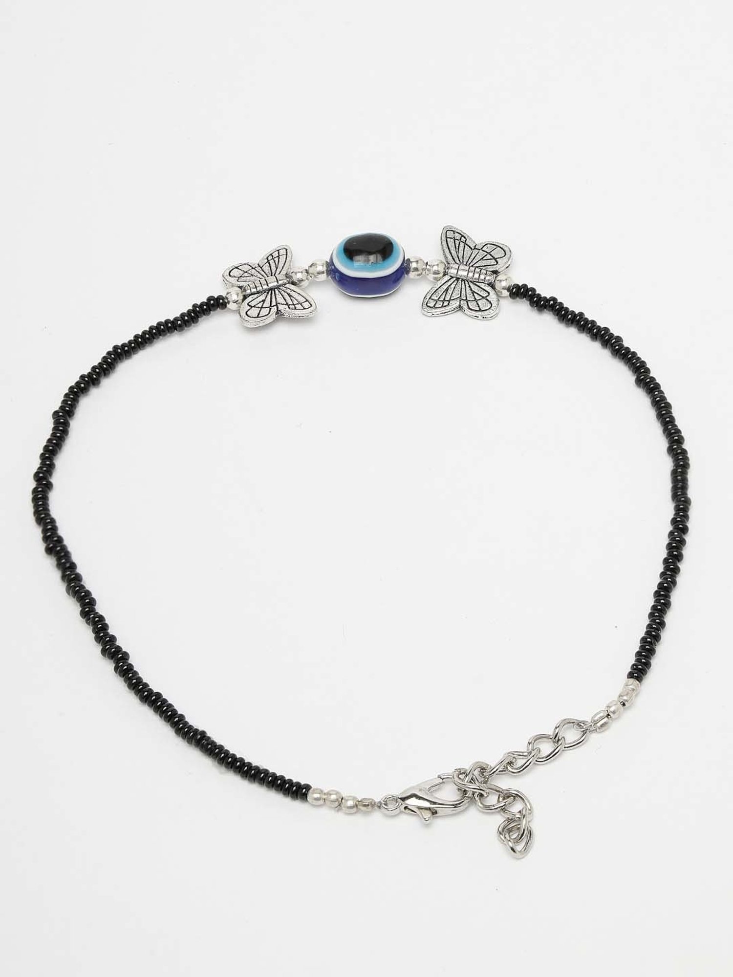 Teejh Roma Coin Silver Oxidized Ghungroo Anklets