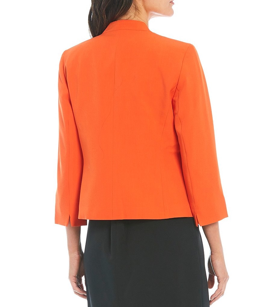 Kasper Petite Size Stretch Crepe Open Cardigan Jacket