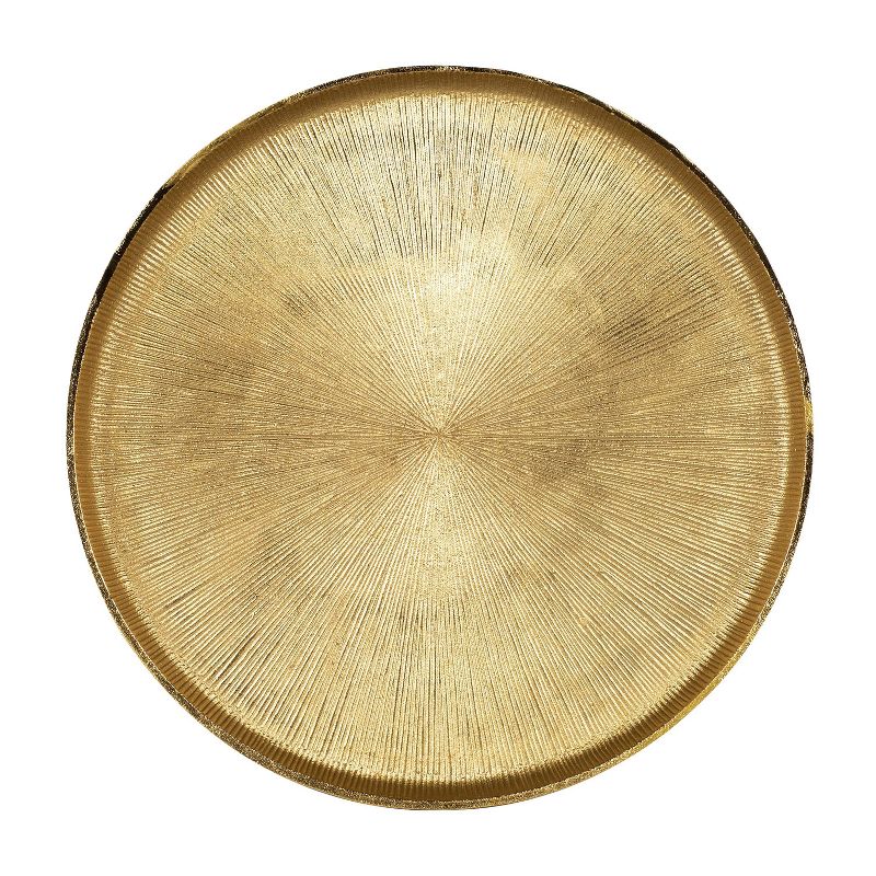 Malique Side Table Antique Brass - Poly & Bark