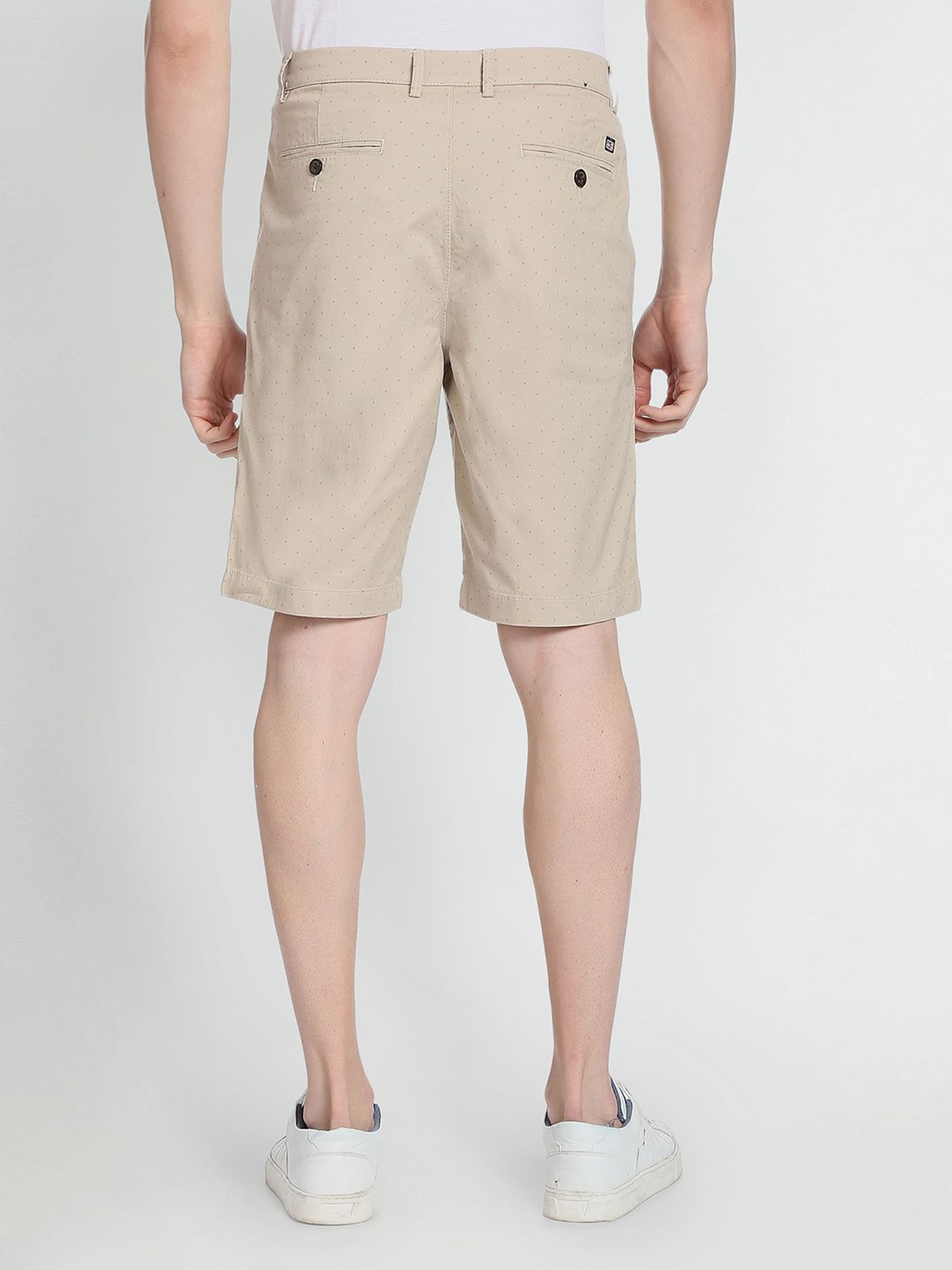 Arrow Sport Beige Regular Fit Shorts