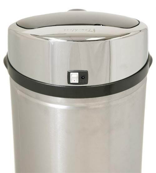 iTouchless 8 Gallon Round Stainless Steel Automatic Sensor Touchless Trash Can