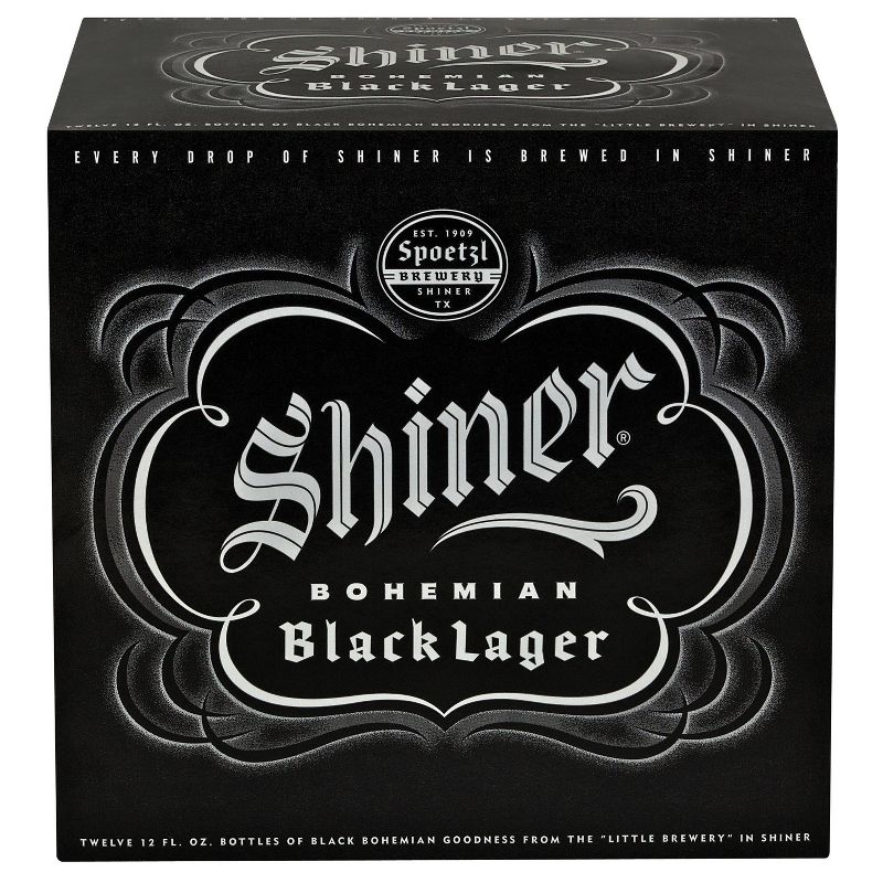 Shiner Bohemian Black Lager Beer - 12pk/12 fl oz Bottles