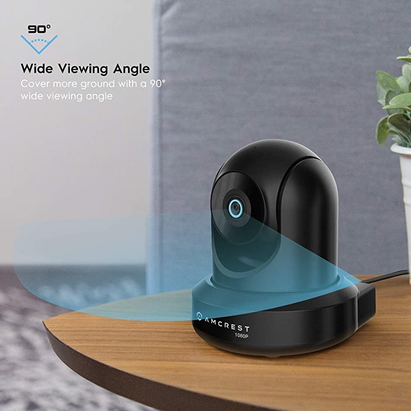 ProHD 1080P WiFi Camera 2MP 1920TVL Indoor PanTilt Security Wireless IP Camera IP2M841B Black