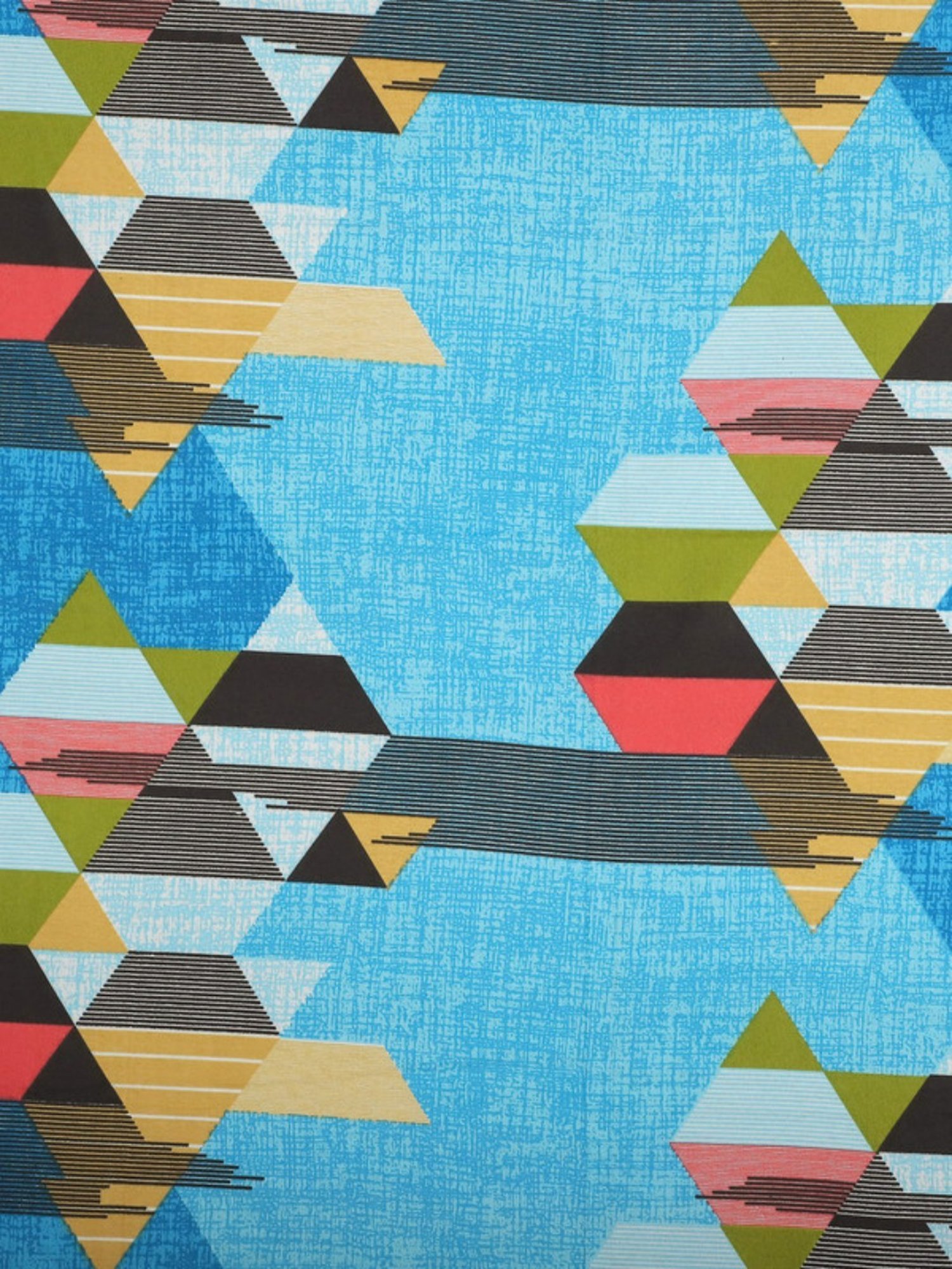 Dhrohar Printed Blue Cotton 180 TC Double Bedsheet with 2 Pillow covers