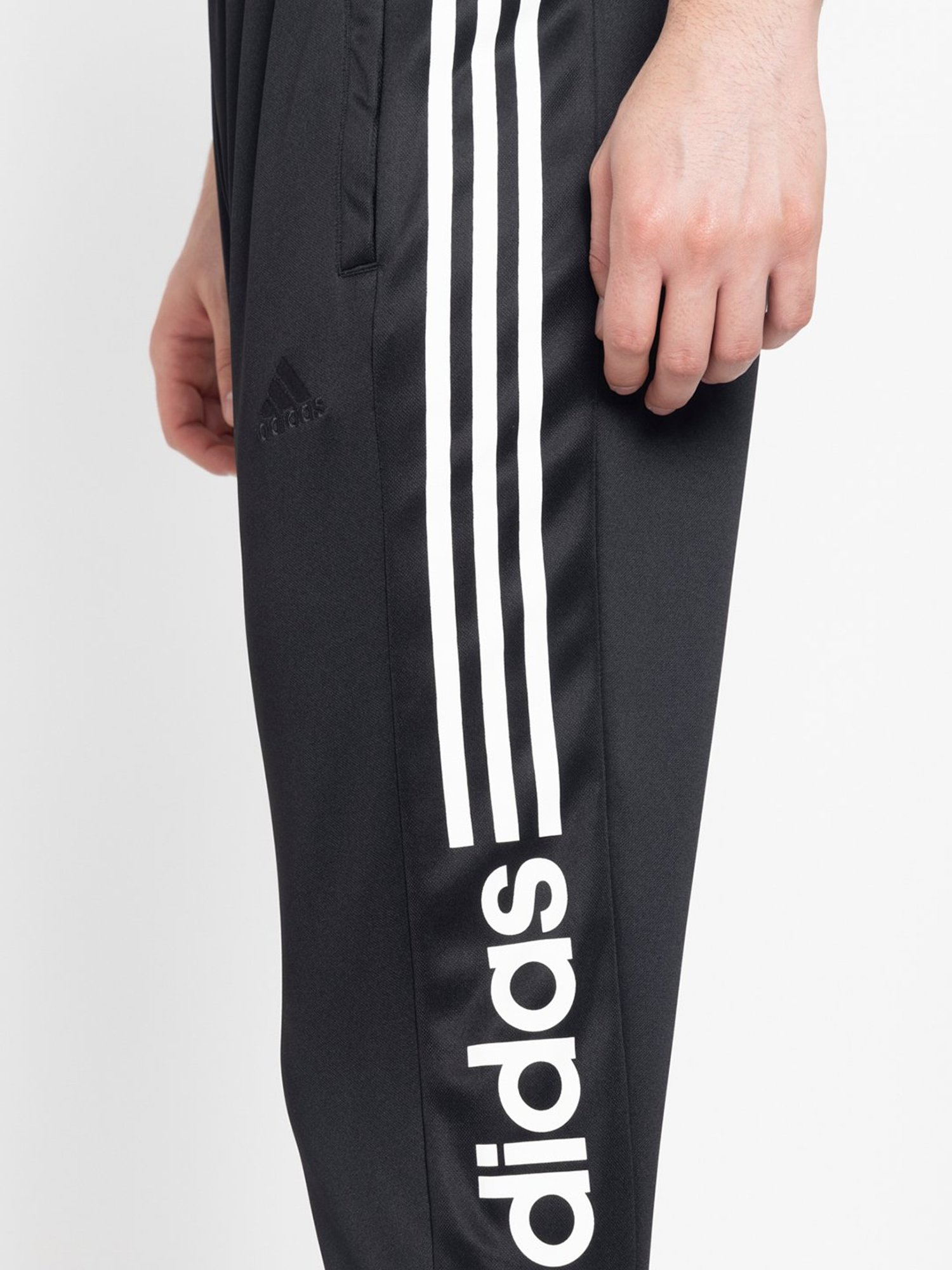 adidas Black Regular Fit Tiro Wordmark Sports Trackpants